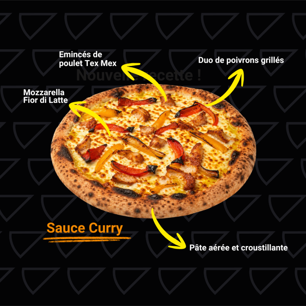 instant pizz poulet curry